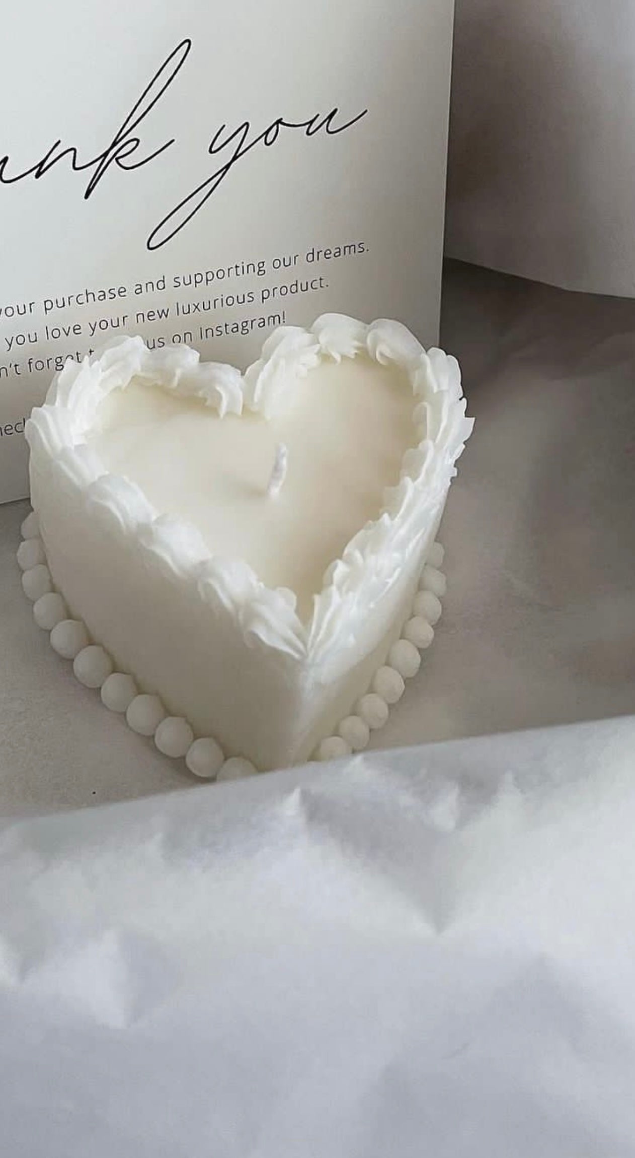 Bento Heart Cake Candle