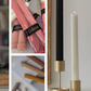 Corrugated candle( set of 2)