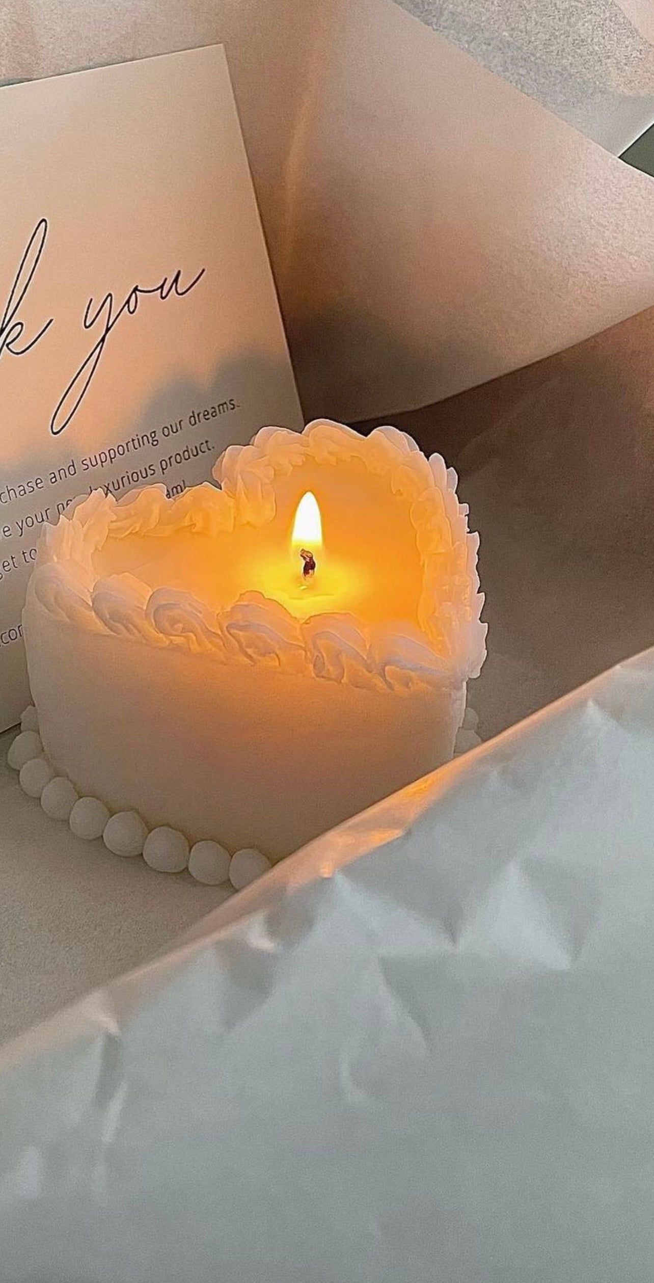 Bento Heart Cake Candle